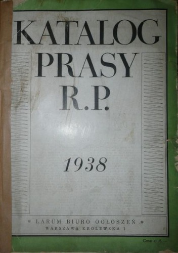 -Katalog Prasy R.P.1938